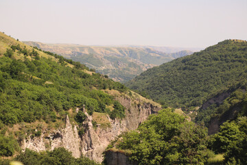 Canyon near Cave city Khndzoresk in Armenia