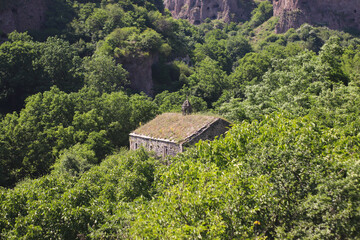 Cave town Khndzoresk in Armenia