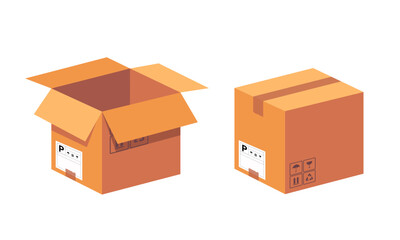 Carton Box Vector