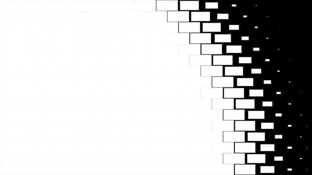 Set of brick black and white modern Luma Matte Transitions reveal. 11 versions of Smooth graphic motion transition. Perfect for motion graphic, Slide Show, mask and video edit.