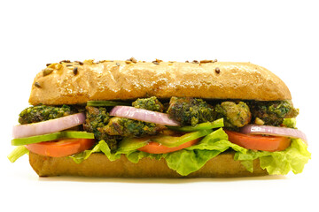 Baguette on White Background.