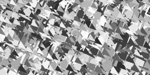 Fototapeta premium Light gray vector background with polygonal forms.