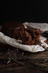 chocolate cake piece