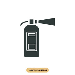 Fire extinguisher icons  symbol vector elements for infographic web
