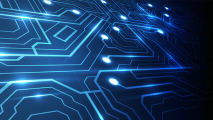 Abstract futuristic digital technology background. Illustration Vector