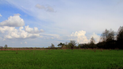 landscape with clouds