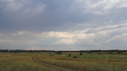 landscape with clouds