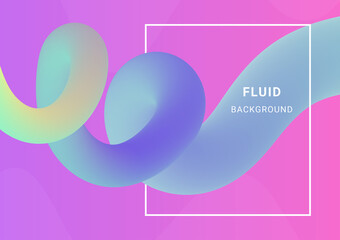 Obraz premium Abstract colorful gradient background, 3d fluid wave, Colorful summer, Liquid shape, Modern poster, eps 10 vector