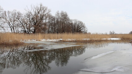 river in winter