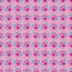 Kids seamless cartoon pigs pattern for fabrics and packaging and gifts and cards and linens and wrapping paper