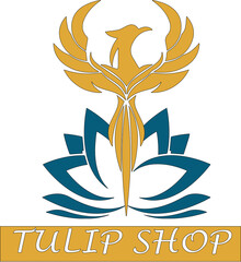 Tulip Flower Shop Logo