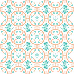 Damask seamless pattern background