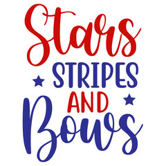 Stars Stripes and Bows