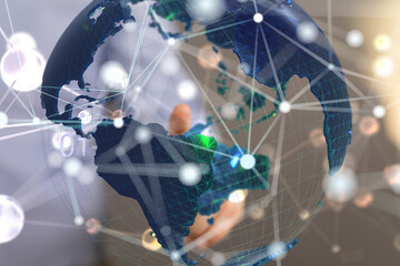 conference Digital Network and data concept 3d