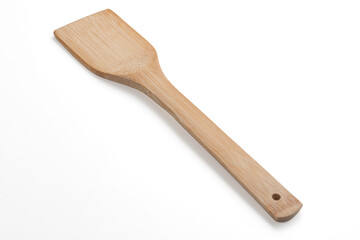 spatula wooden isolated on white background.