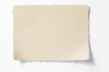 Old paper texture sheet isolated on white