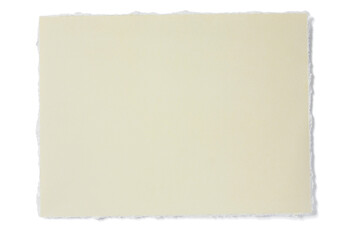 Obraz premium Ripped piece of paper isolated on white