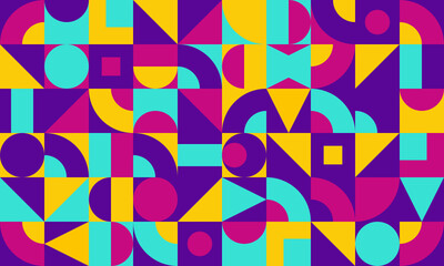seamless pattern with colorful geometric, its suitable for pillow, carpet, wallpaper, totebag, and decoration pattern