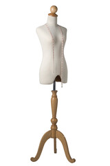 Taylor mannequin on white background