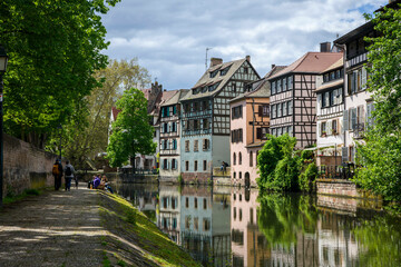 Fototapeta na wymiar Maisons à colombages - Strasbourg - France - 12 mai 2021 - Johann Muszynski