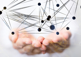 conference Digital Network and data concept 3d