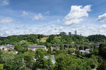 Fototapeta na wymiar Panoramic view of Luxembourg city