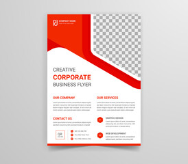 Professional corporate business agency modern and multipurpose creative consultant flyer template design