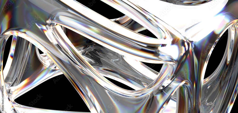 Poster abstract fluid gradient shape flowing