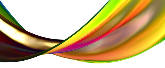 Abstract fluid gradient shape flowing