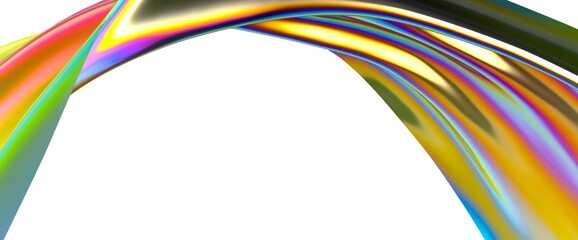 Abstract fluid gradient shape flowing