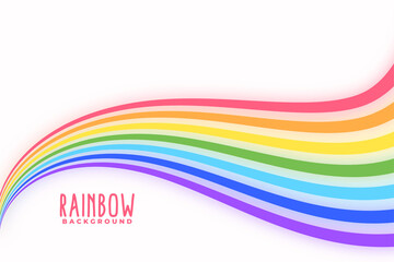 wavy colorful rainbow lines background