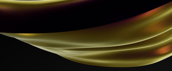Fototapeta premium 3D render abstract background. Colorful twisted shapes in motion. Computer generated digital art for poster, flyer, banner