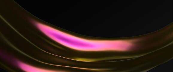 Abstract line fluid colors backgrounds. Trendy Vibrant Fluid Colors. 3d render