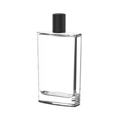transparent glass bottle for perfume.