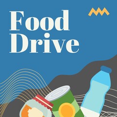 Food drive donation poster