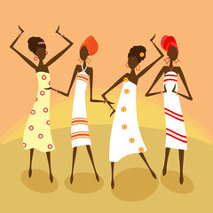african girls dance