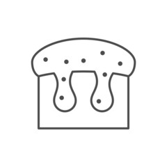 Skincare gel line outline icon