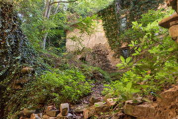 Temple of Valadier hidden in the Frasassi gorge Ancona Italy