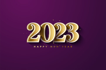 2023, Happy New Year Background illustration