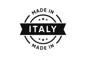 Made in Italy Stamp icon design