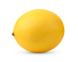 Yellow melon isolated on white