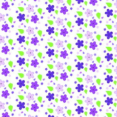 Fototapeta na wymiar Flowers background in vector. Pattern used for wallpaper, decor, textil.