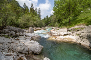 Soca-Tal bei Bovec in Slowenien