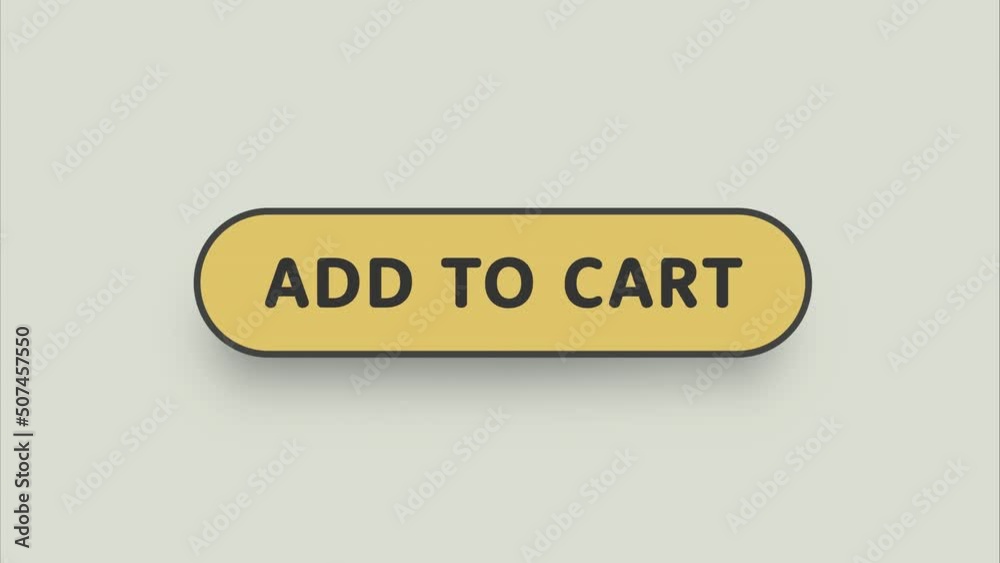 Leinwandbilder add to cart. hand click icon. finger click icon. motion graphics