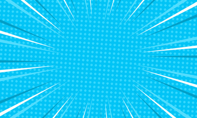 Comic abstract blue background design