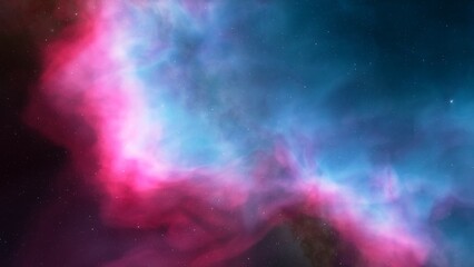 bright nebula, nebula in space, majestic red-purple nebula, beautiful space background 3D render