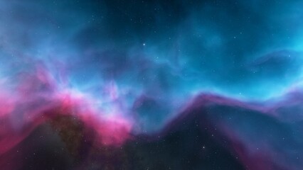 bright nebula, nebula in space, majestic red-purple nebula, beautiful space background 3D render