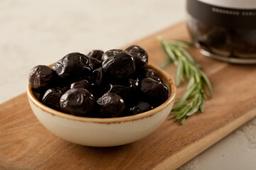 fresh black olive