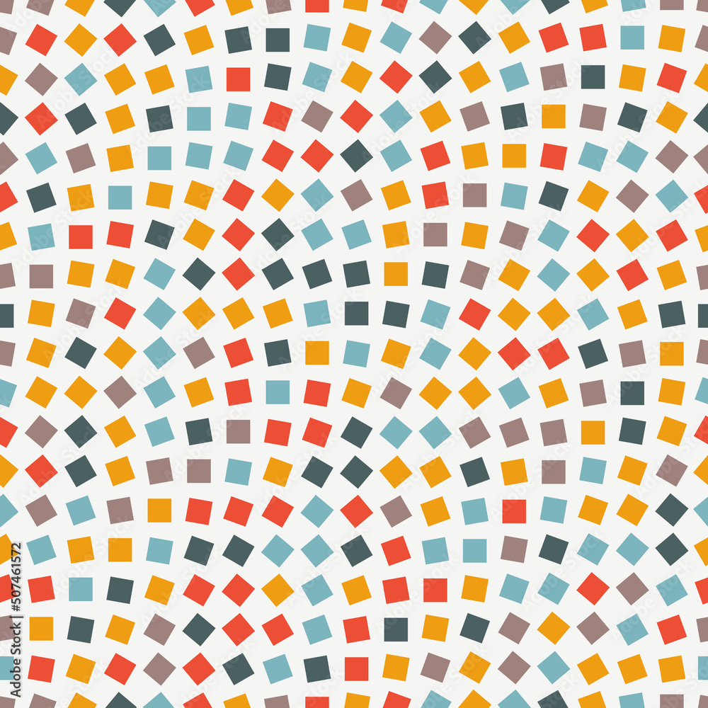 Poster Seamless pattern with color squares