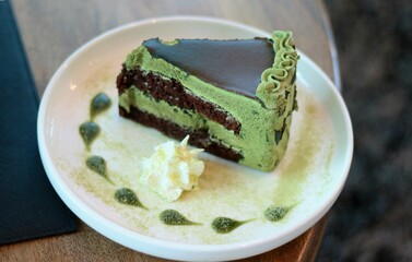piece of cake with whipped cream Sweets and celebrations in various festivals